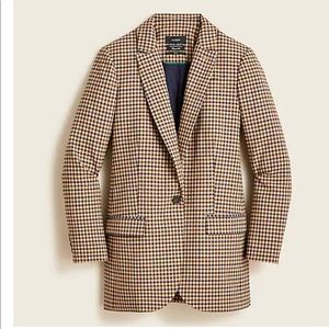 J.Crew Alfie honey plaid blazer 00p